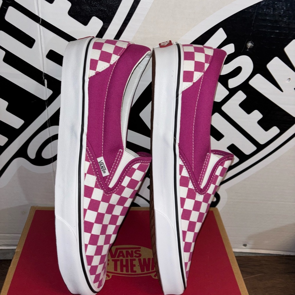 Vans Classic Slip On Checkers sz 11.5 Men’s 13.0 Women’s - Picture 6 of 12